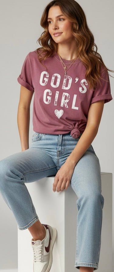 God’s Girl Comfort Colors Graphic Tee