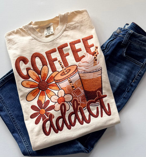 Coffee Addict Comfort Colors® Graphic T-Shirt | Free Shipping