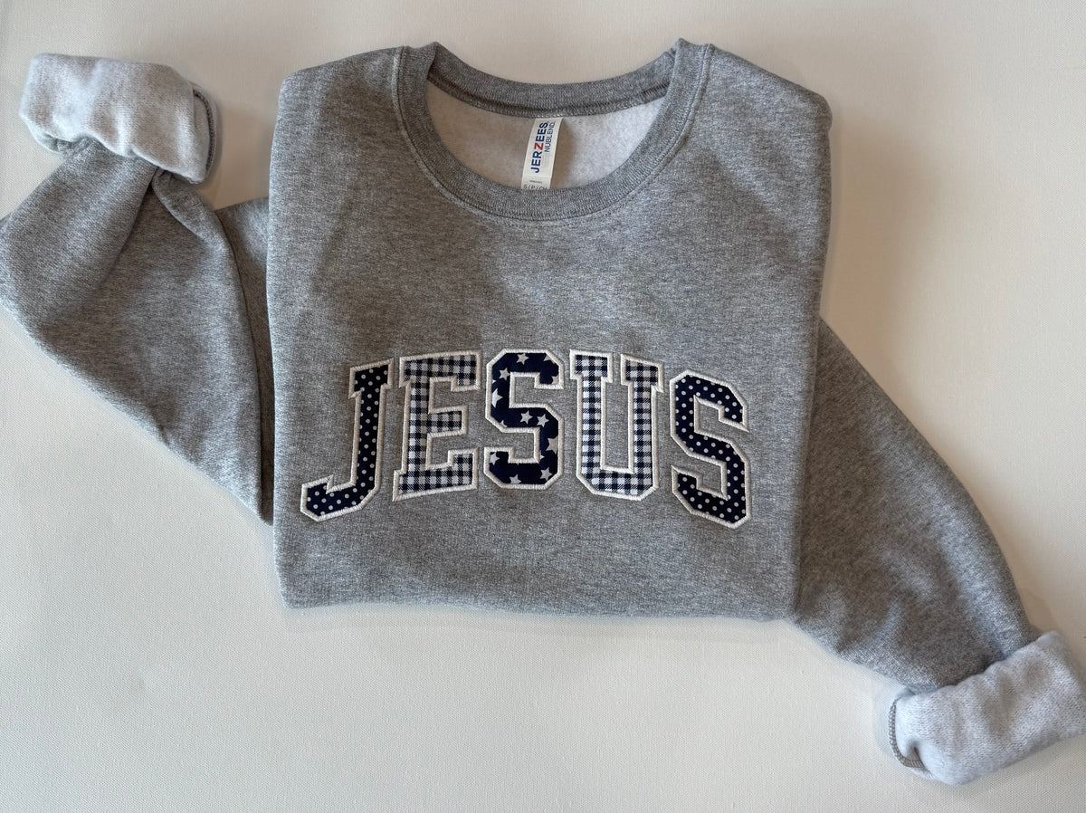 Jesus Sweatshirt Embroidered