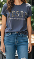 Jesus Camo Christian Graphic Tee – The Way, The Truth & The Life| FREE SHIPPING