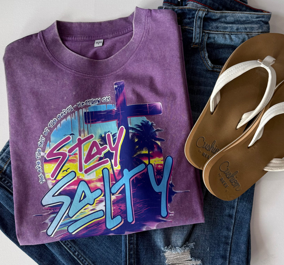 Stay Salty Graphic Tee - Free Shipping