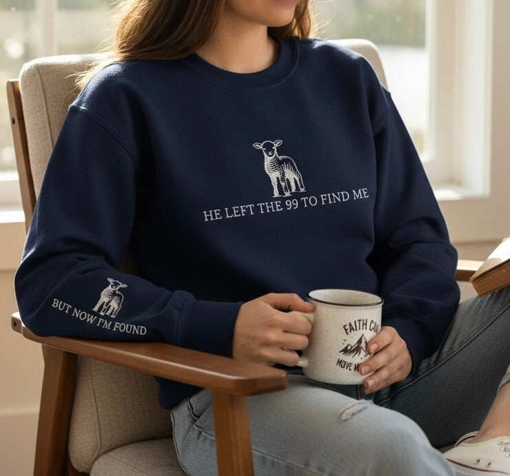 He Left the 99 - Sweatshirt - Embroidered - Free Shipping