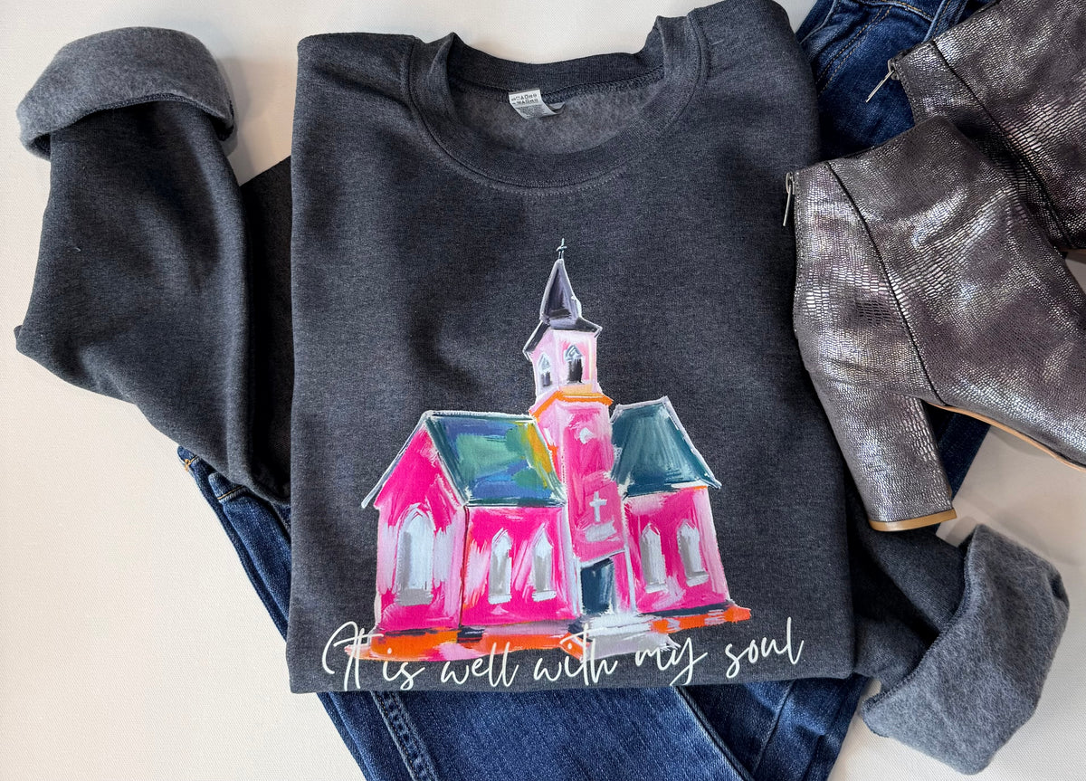 It Is Well With My Soul Graphic Sweatshirt - Free Shipping