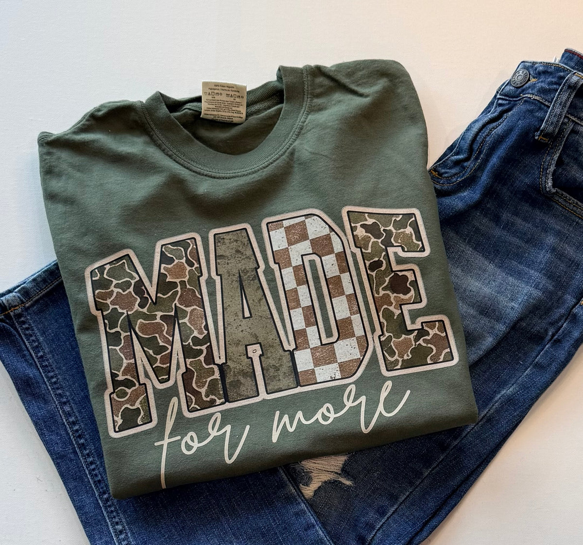 MADE for More Olive Green Graphic T-Shirt | Free Shipping