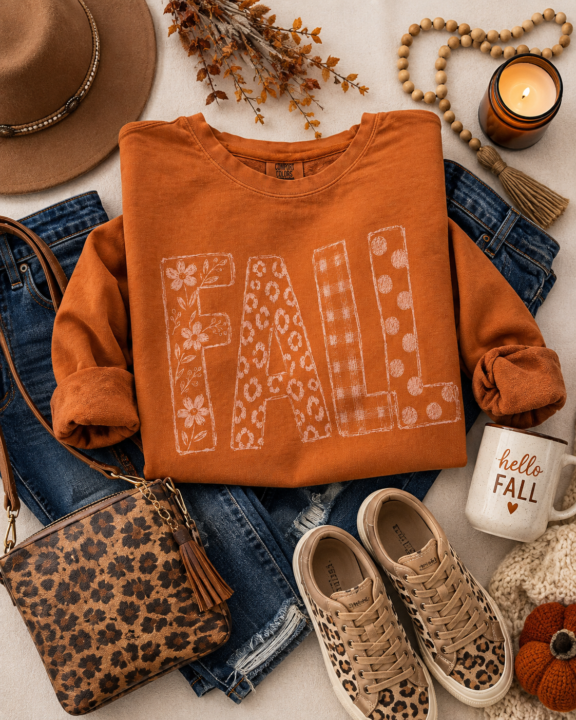 Fall Comfort Colors® Lightweight Sweatshirt | Free Shipping