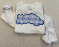 Kentucky Gingham Embroidered Sweatshirt