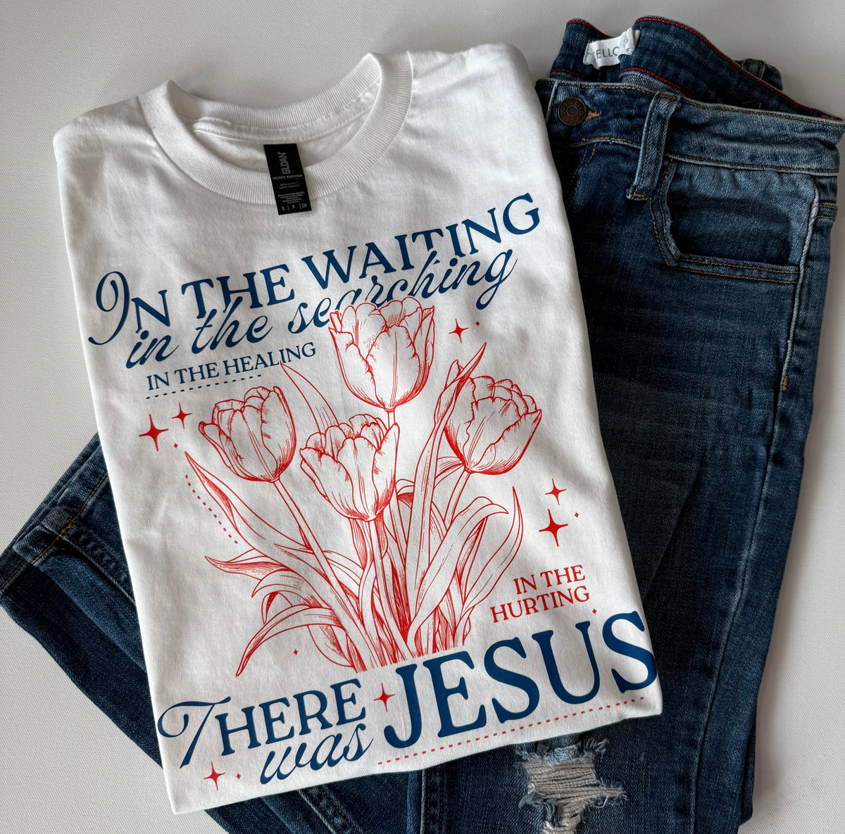 In The Waiting Jesus - Graphic Tee - Free Shipping