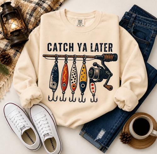 Catch Ya Later Fishing Sweatshirt | Comfort Colors® | Free Shipping