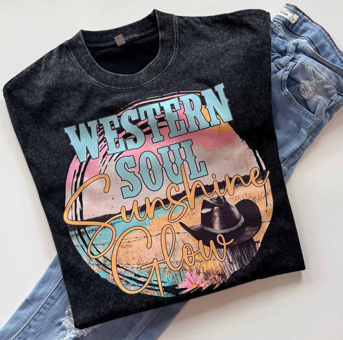 Western Soul Sunshine Glow - Graphic Tee - Free Shipping