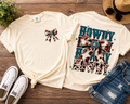 HOWDY Cow Print Bow Front and Back Graphic T-Shirt | Free Shipping