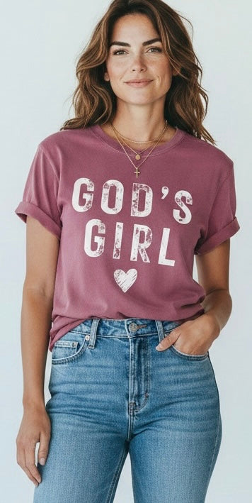 God’s Girl Comfort Colors Graphic Tee