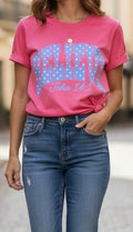 Believe John 14:1 Christian T-Shirt – Pink Bible Verse Graphic Tee | Free Shipping