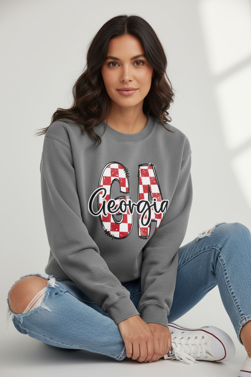 GA Georgia Comfort Colors® Graphic Sweatshirt | Free Shipping