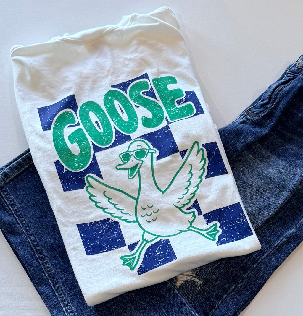 Duck Duck Goose Graphic T-Shirt – White | Free Shipping