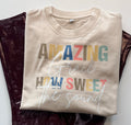 Amazing Grace Graphic Tee – Oversized Acid Wash Christian T-Shirt with Free Shipping