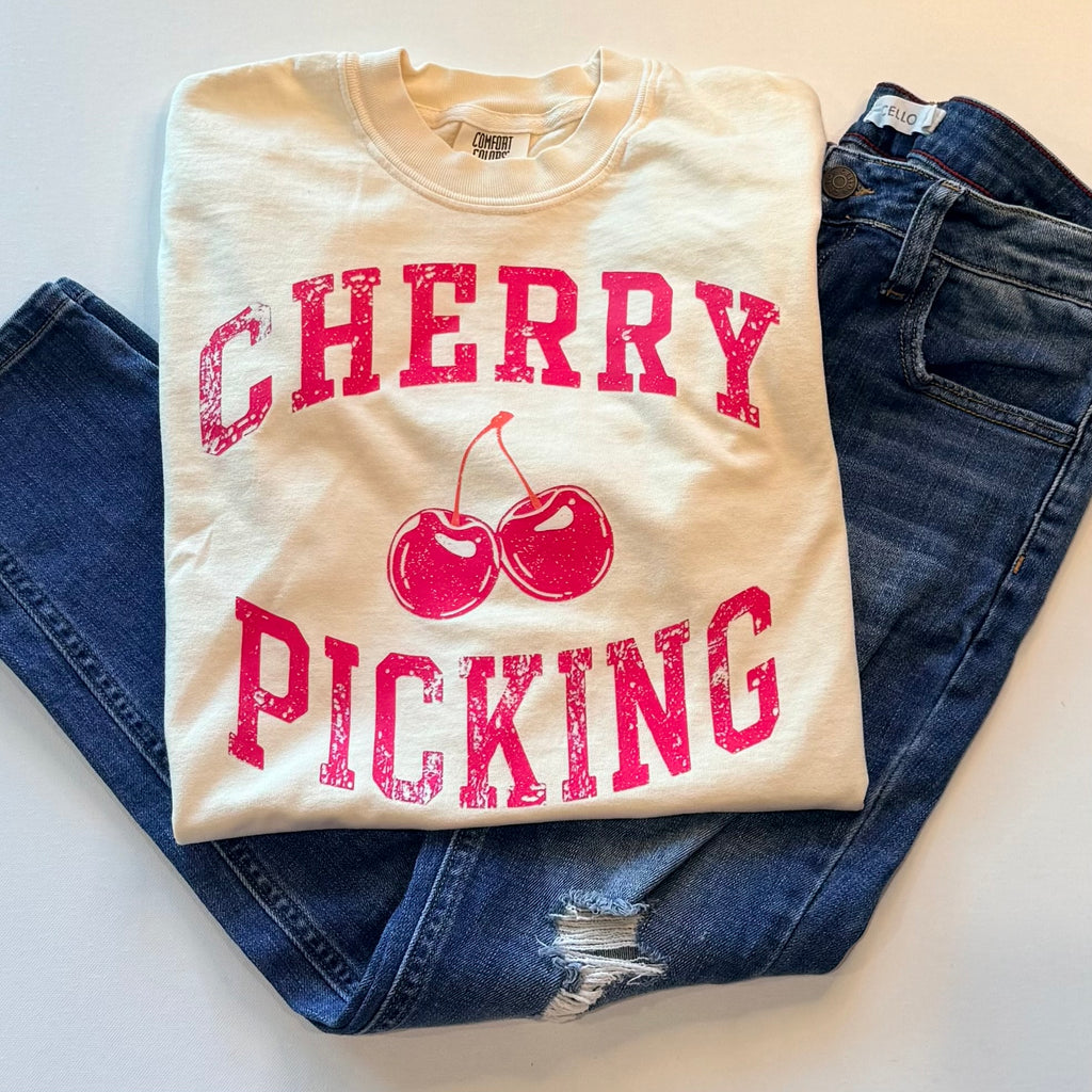 Cherry Picking Comfort Colors® Graphic T-Shirt – Cream | Free Shipping