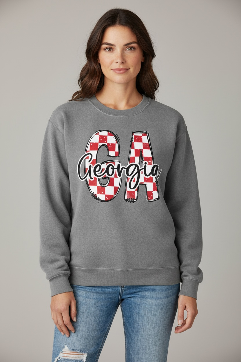 GA Georgia Comfort Colors® Graphic Sweatshirt | Free Shipping