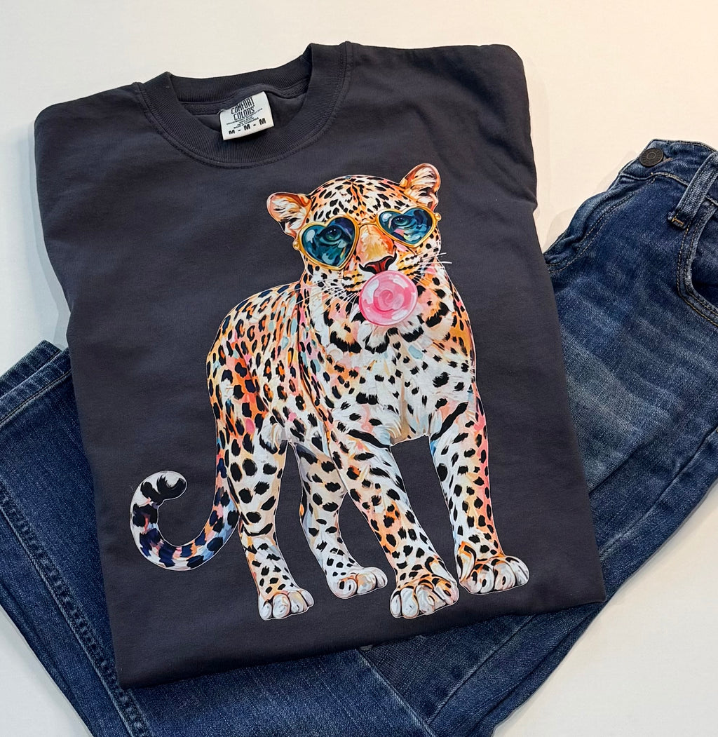 Boujee Bubblegum Leopard Comfort Colors® Graphic T-Shirt | Free Shipping