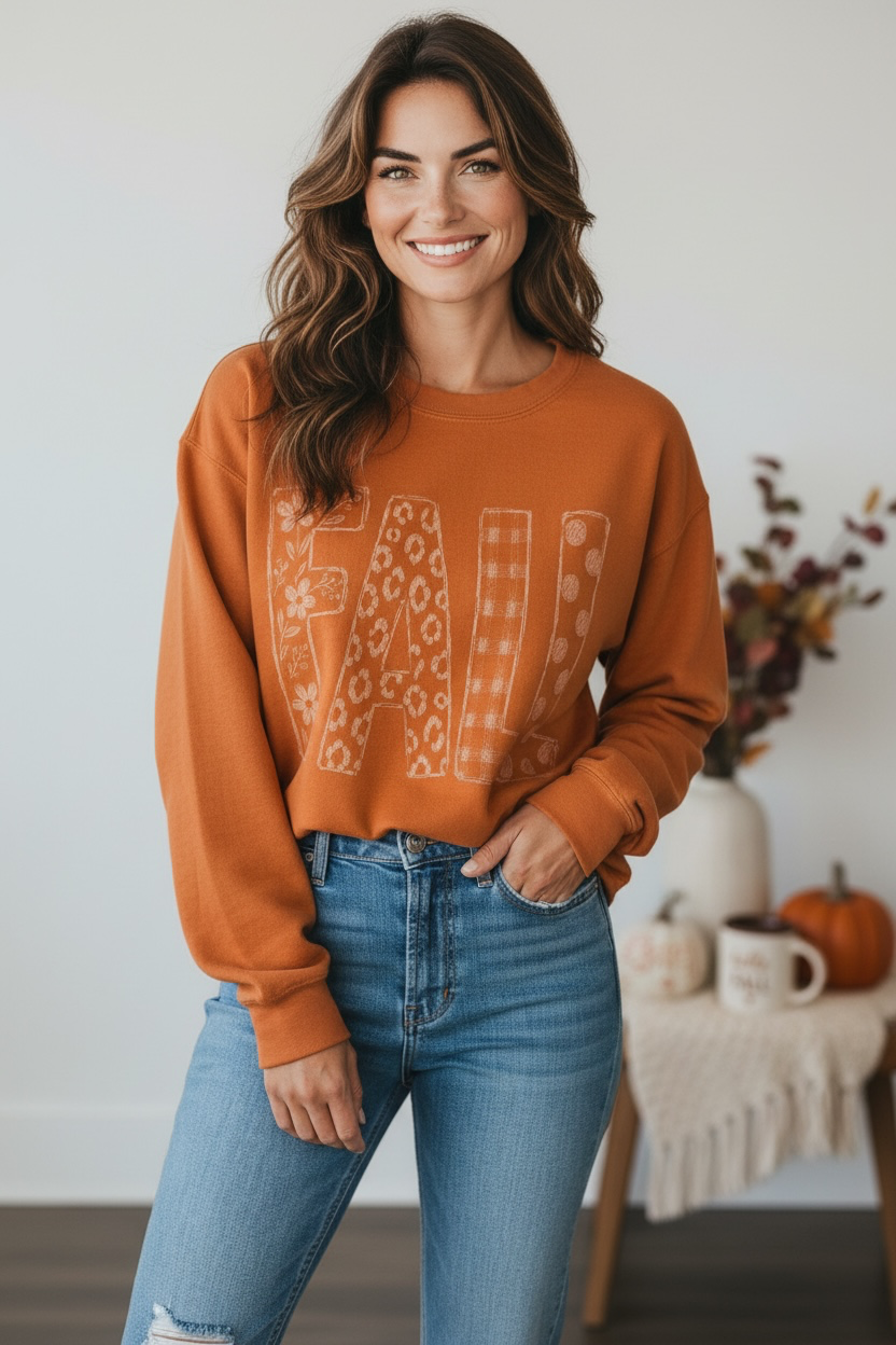 Fall Comfort Colors® Lightweight Sweatshirt | Free Shipping