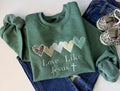 Love Like Jesus Embroidered Sweatshirt - Free shipping