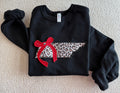 Tennessee Leopard Sequin Appliqué Sweatshirt with Red Bow | Free Shipping