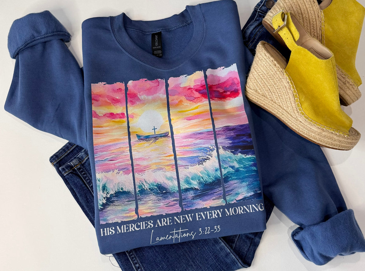 His Mercies Are New Every Morning - Sweatshirt - Free Shipping